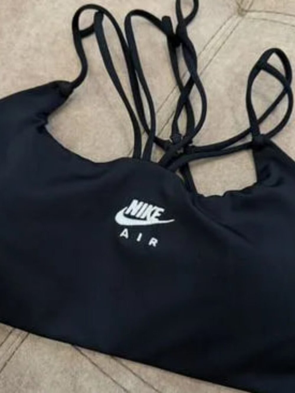 Nike Strappy Sports Bra Black